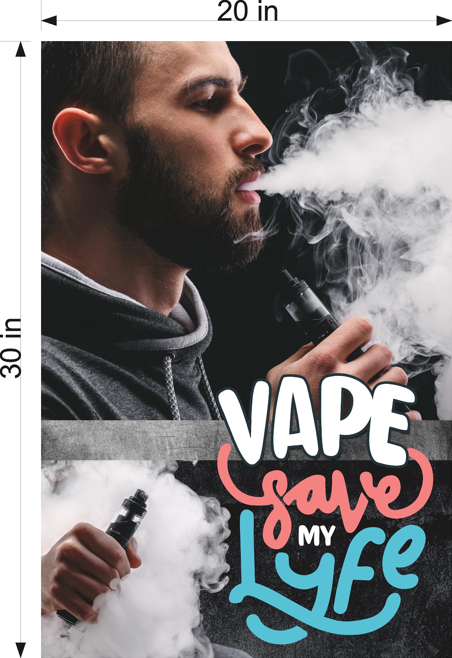 Vape 07 Vertical Photo-Realistic Paper Poster | NAILSIGNS.com 30" x 20" Vape 07 Vertical Photo-Realistic Paper Poster | NAILSIGNS.com 30" x 20"