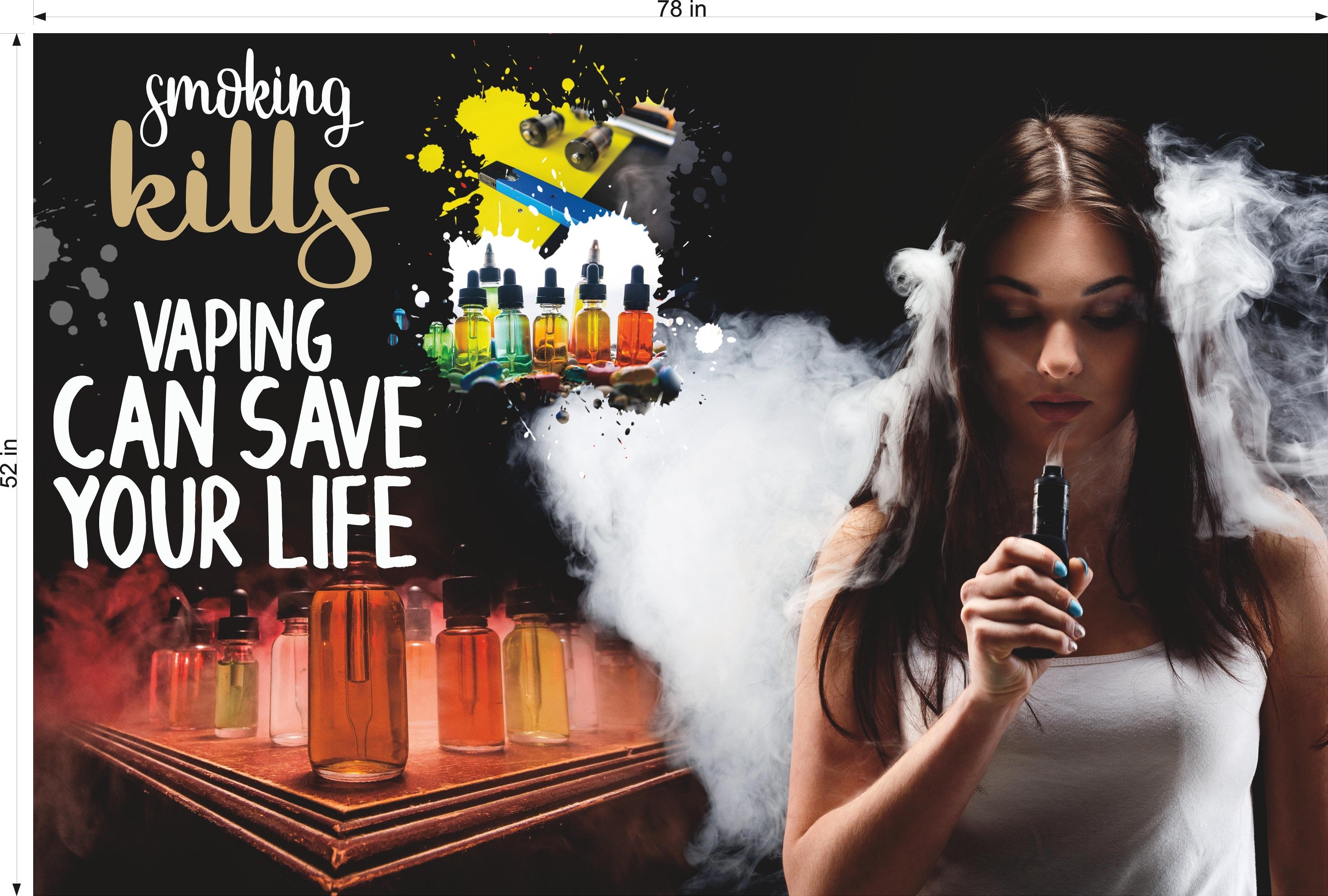 Vape 10 Horizontal Photo-Realistic Paper Poster | NAILSIGNS.com Nail Signs Vape 10 Horizontal Photo-Realistic Paper Poster | NAILSIGNS.com Nail Signs