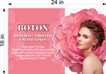Botox 10 Perforated Mesh One Way Vision See-Through Window Vinyl Poster Sign Horizontal