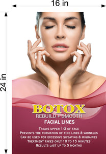 Botox 11 Photo-Realistic Paper Poster Premium Interior Inside Sign Advertising Marketing Wall Window Non-Laminated Vertical