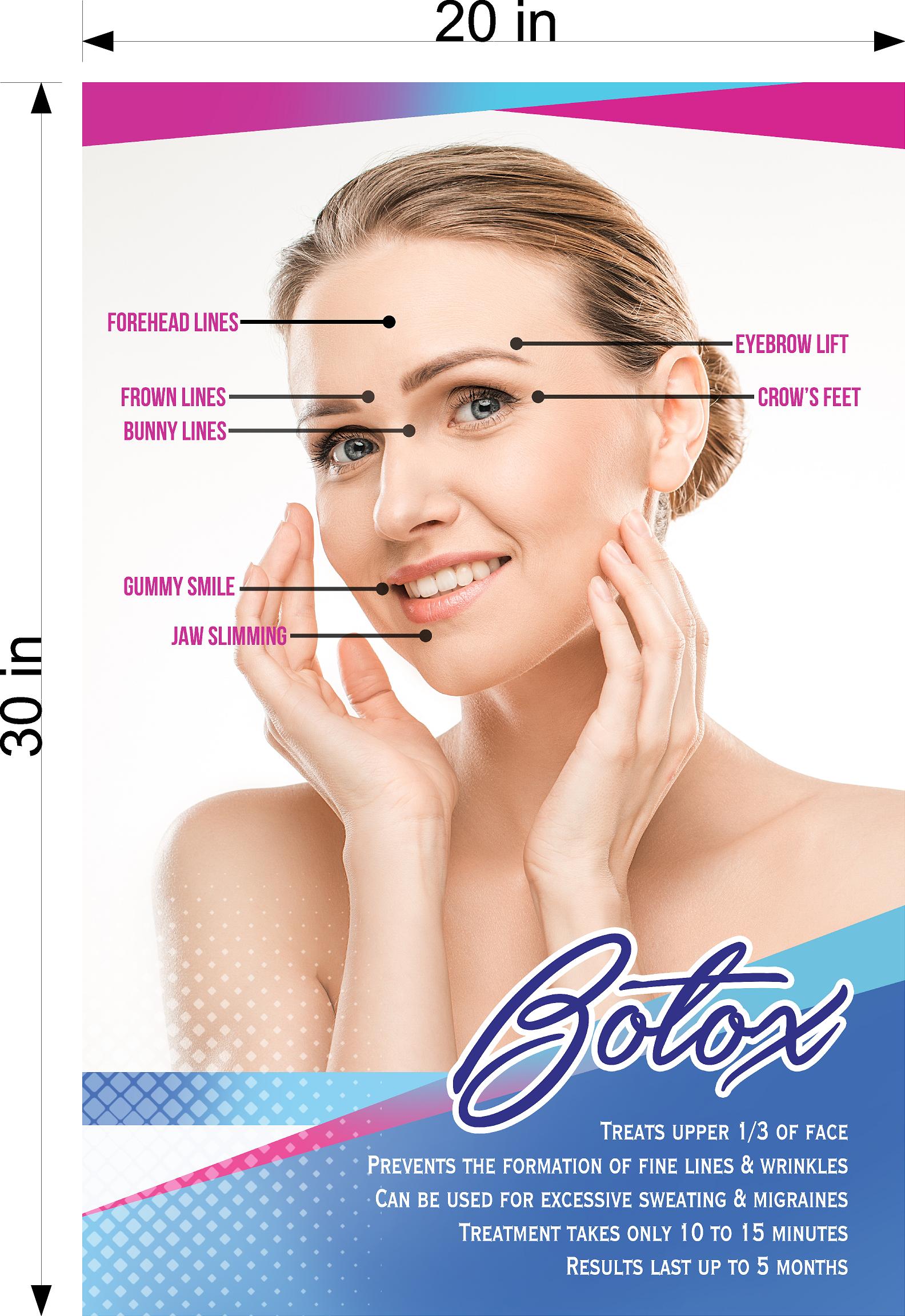 Botox 04 Photo-Realistic Paper Poster Premium Interior Inside Sign Advertising Marketing Wall Window Non-Laminated Vertical