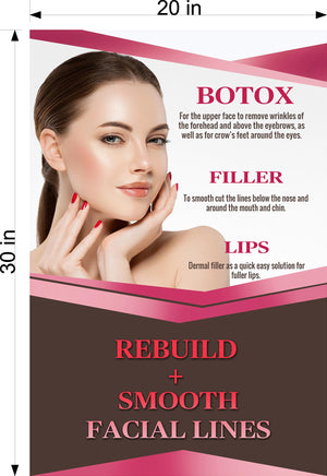 Botox 08 Photo-Realistic Paper Poster Premium Interior Inside Sign Advertising Marketing Wall Window Non-Laminated Vertical