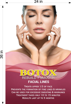 Botox 11 Photo-Realistic Paper Poster Premium Interior Inside Sign Advertising Marketing Wall Window Non-Laminated Vertical