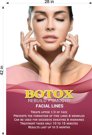 Botox 11 Photo-Realistic Paper Poster Premium Interior Inside Sign Advertising Marketing Wall Window Non-Laminated Vertical