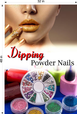 Dipping Powder 01 Photo-Realistic Paper Poster Premium Interior Inside Sign Non-Laminated Nail Salon Vertical