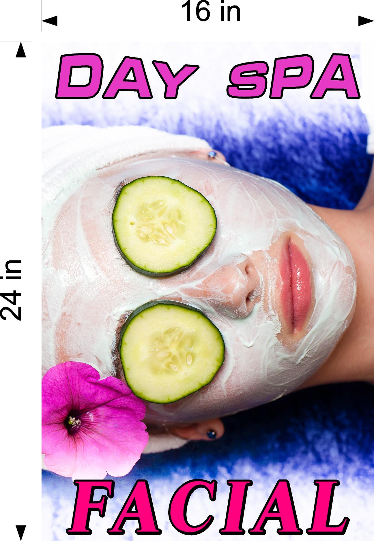 Facial 05 Photo-Realistic Paper Poster Interior Inside Wall Non-Laminated Vertical Day Spa