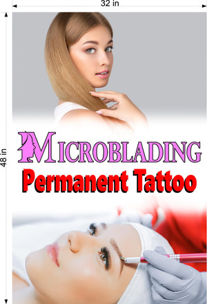 Microblading 14 Photo-Realistic Paper Poster Non-Laminated Permanent Vertical