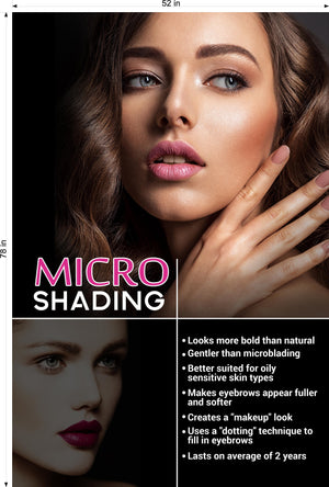 Microshading 02 Photo-Realistic Paper Poster Non-Laminated Services Semi-permanent Make-Up shading Eyebrows Vertical