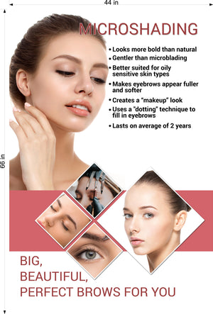 Microshading 07 Photo-Realistic Paper Poster Non-Laminated Services Semi-permanent Make-Up shading Eyebrows Vertical