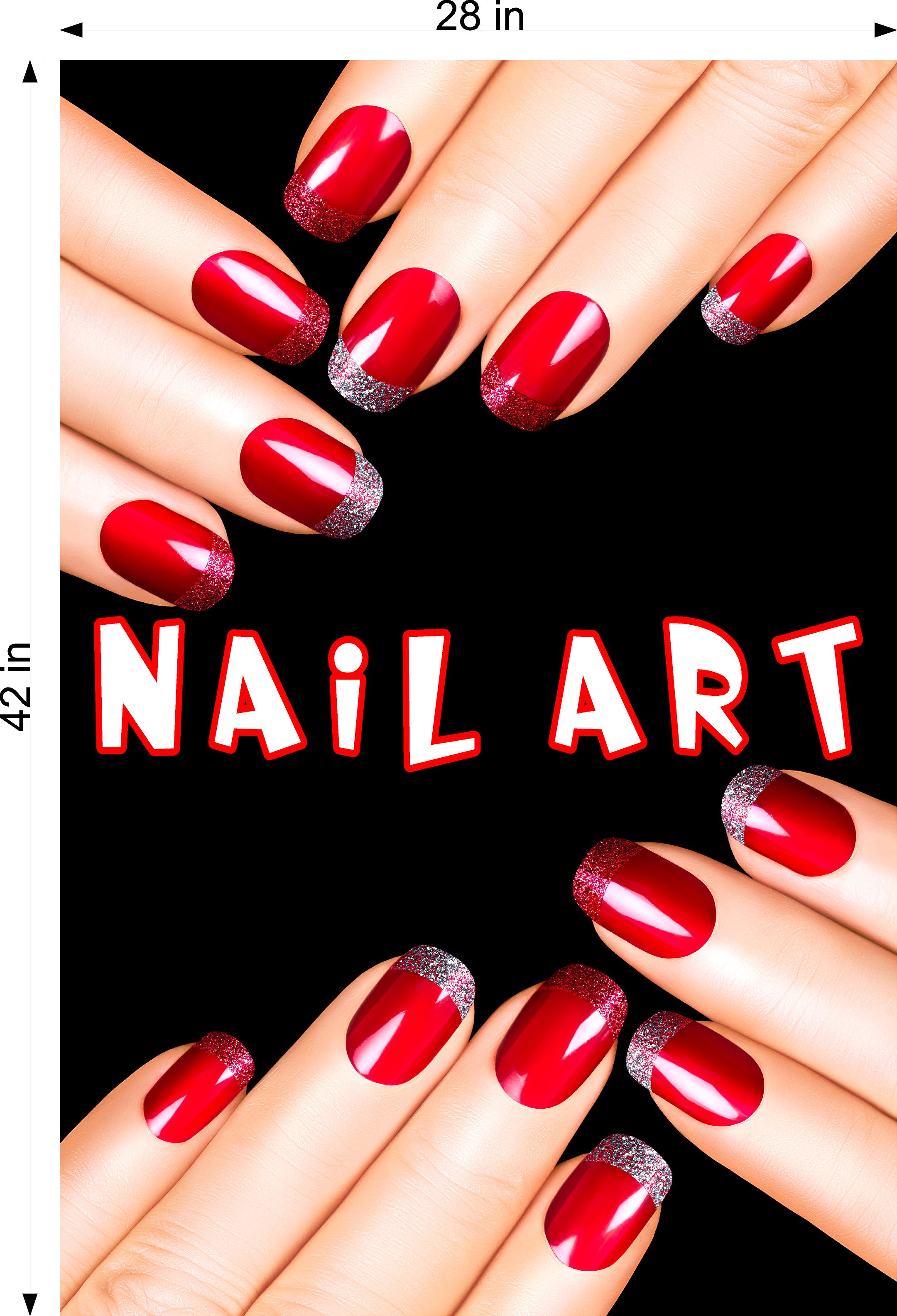 Stunning Nail Art Rouge Design