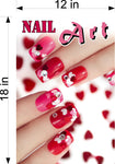 Nail Art 04 Wallpaper Poster Decal with Adhesive Backing Wall Sticker Decor Indoors Interior Sign Vertical