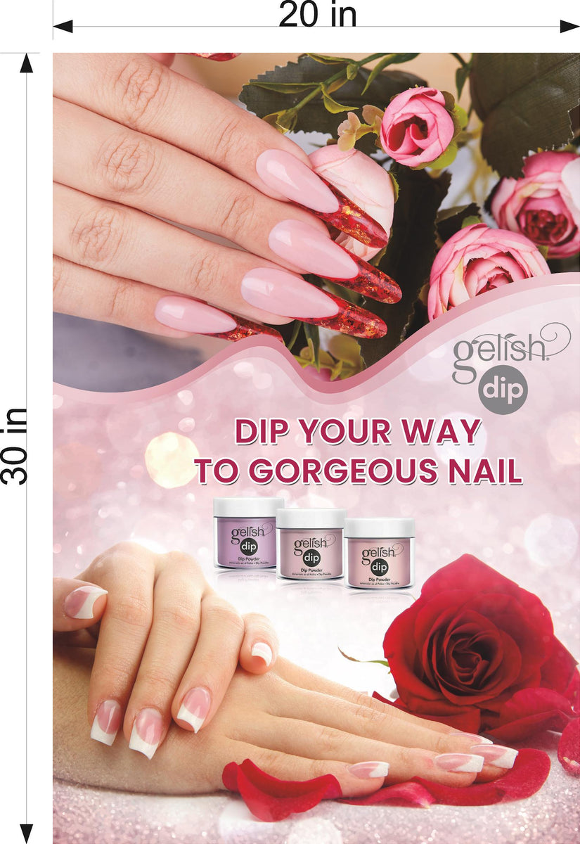 Salon 53 Vertical Photo-Realistic Paper Poster | NAILSIGNS.com – Nail Signs